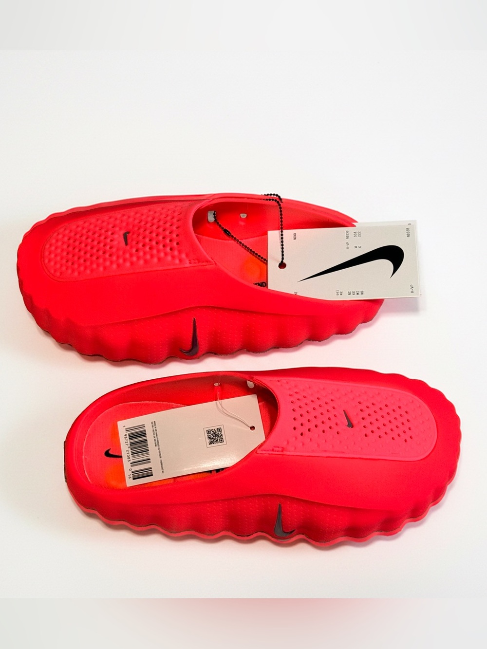 New Nike Mind 001 Mules (Unisex Size: Women's 6 / Men's 4.5) - Solar Red/Chrome - Picture 3 of 8